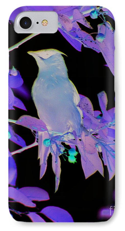 Animal iPhone 7 Case featuring the photograph Glowing Cedar Waxwing by Smilin Eyes Treasures