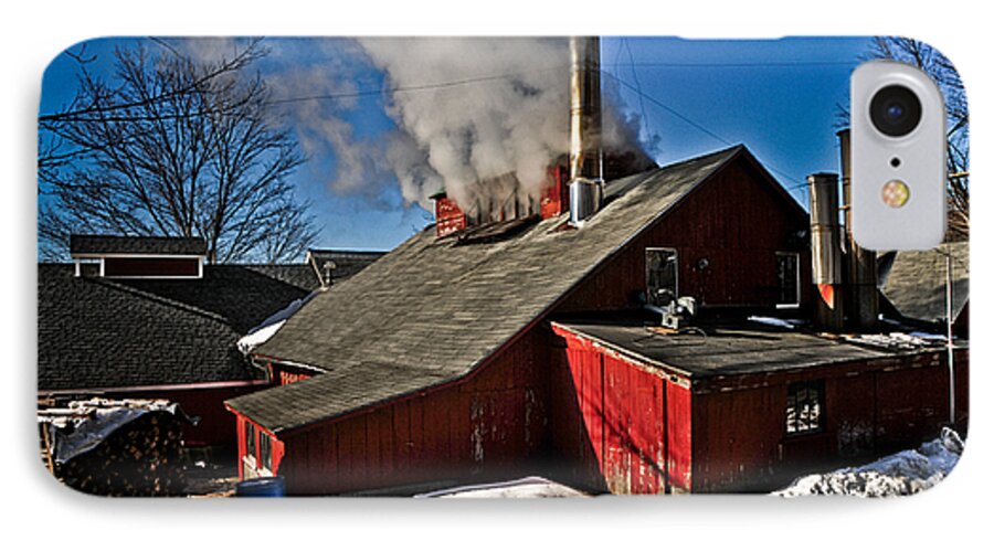 Maple iPhone 7 Case featuring the photograph Goulds Sugarhouse by Mike Martin