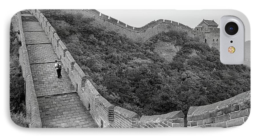 Jinshanling iPhone 7 Case featuring the photograph Great wall 9, Jinshanling, 2016 by Hitendra SINKAR