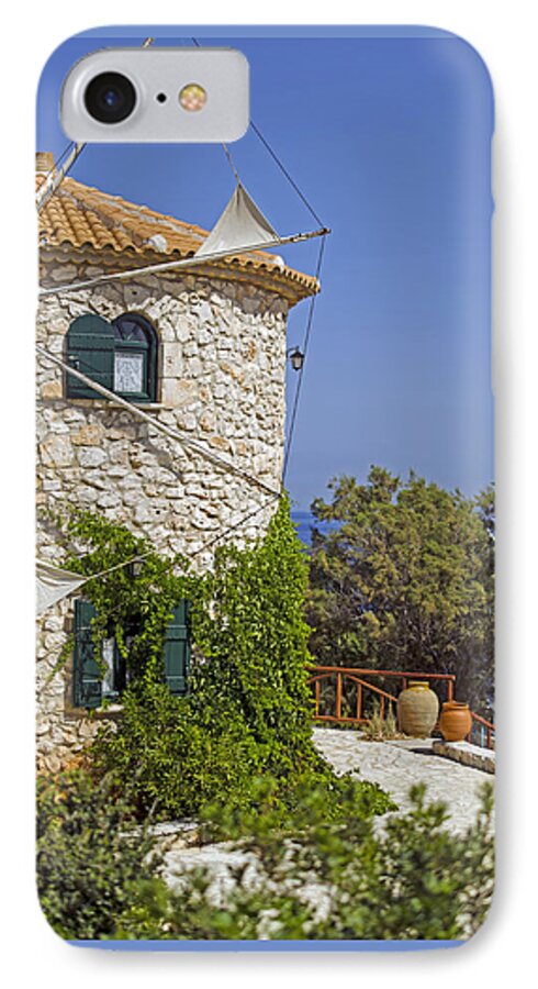 Greek iPhone 7 Case featuring the photograph Greek Windmill by Rainer Kersten