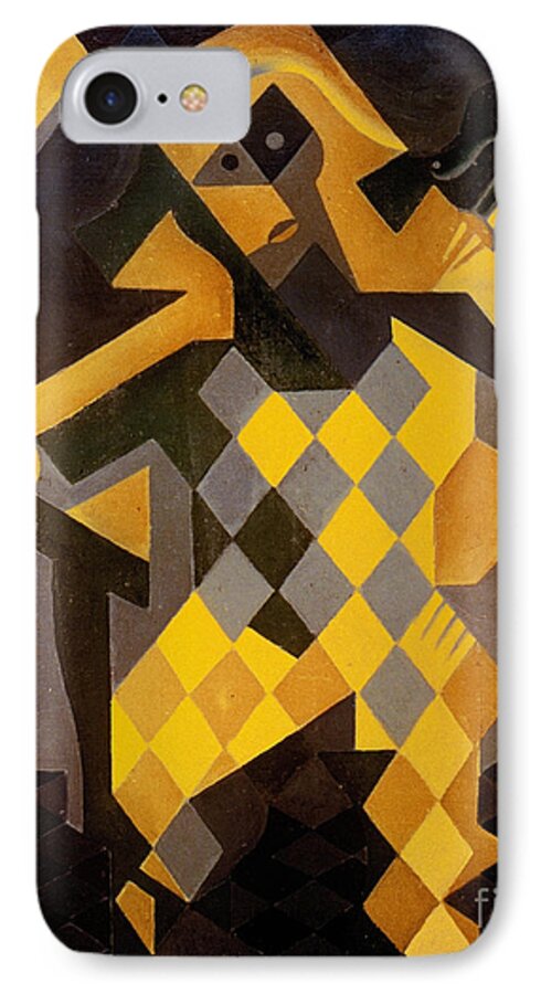 1919 iPhone 7 Case featuring the photograph Gris: Harlequin by Granger