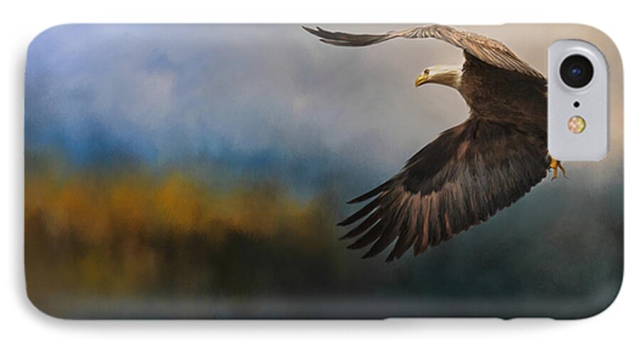 Jai Johnson iPhone 7 Case featuring the painting Guided By The Light by Jai Johnson