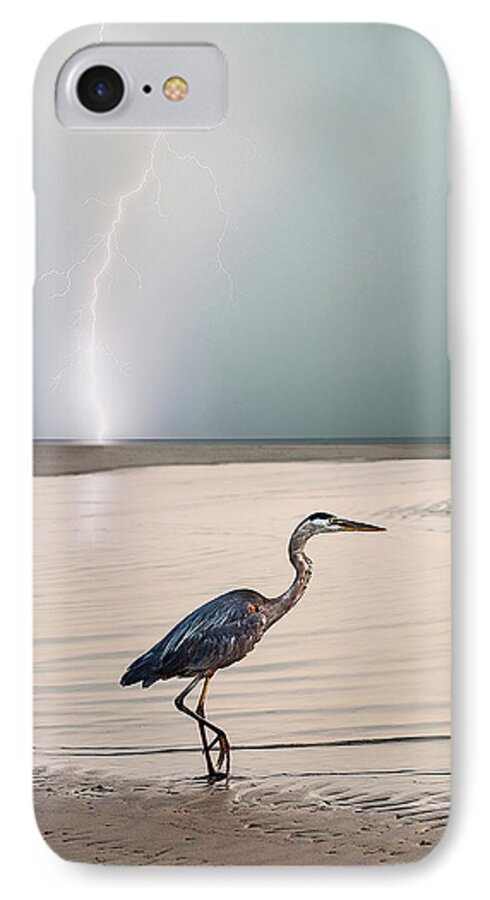 Lightning iPhone 7 Case featuring the photograph Gulf Port Storm by Scott Cordell