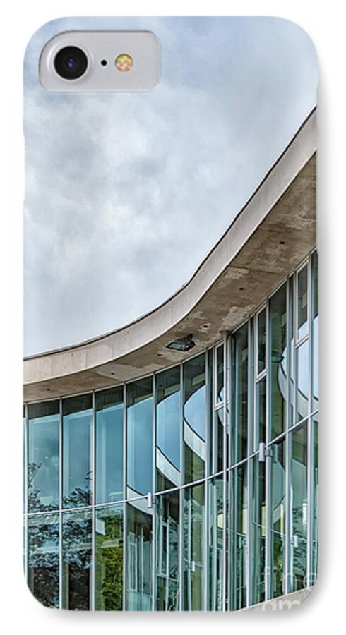 University iPhone 7 Case featuring the photograph Halmstad University Labrary Detail by Antony McAulay