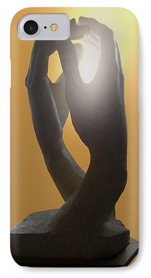 Sculpture iPhone 7 Case featuring the photograph Hands by Rodin by Manuela Constantin