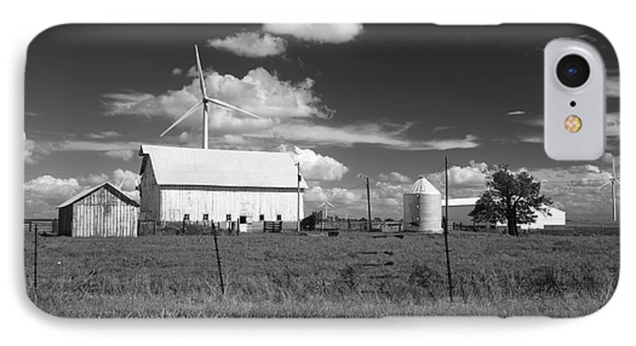 Farm iPhone 7 Case featuring the photograph Harnessing the Wind in Indiana by Scott Kingery