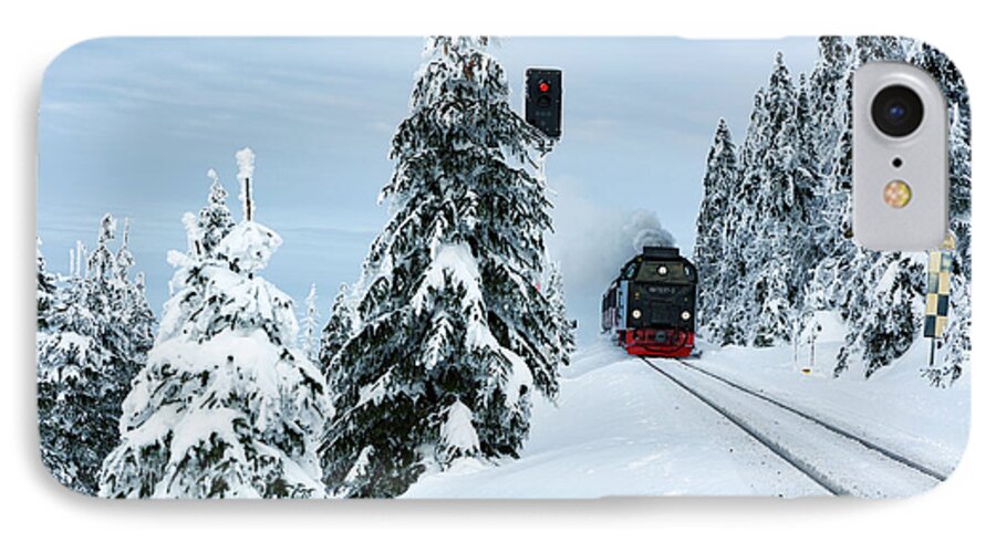 Nature iPhone 7 Case featuring the photograph Harz Ballooning and Brocken Railway by Andreas Levi