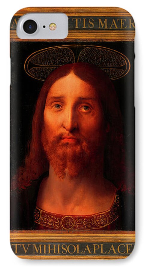 Painting iPhone 7 Case featuring the painting Head Of Christ                  by Mountain Dreams