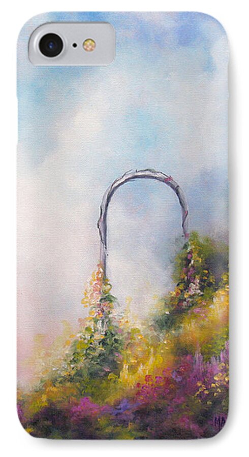 Landscape iPhone 7 Case featuring the painting Heaven's Gate by Marina Petro