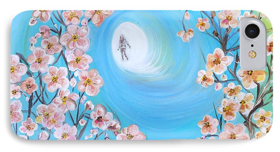 Mental Illness iPhone 7 Case featuring the painting Hidden by Yesi Casanova