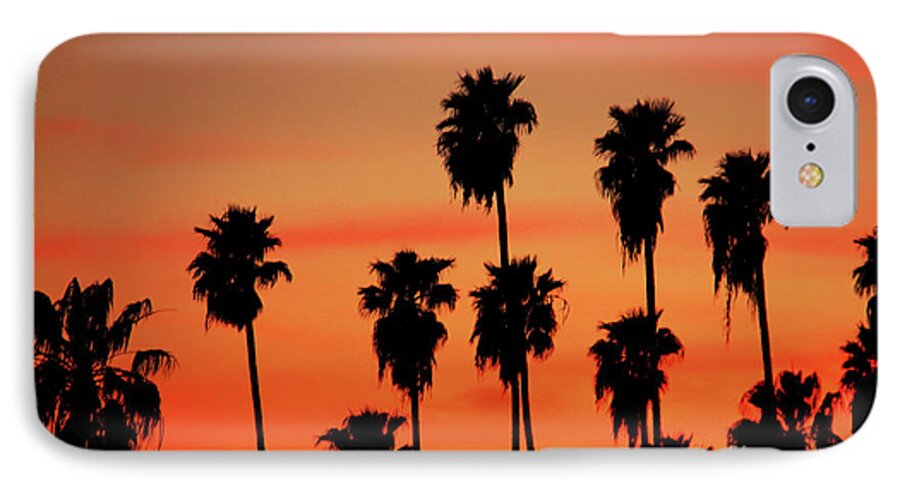 Hollywood Sunset iPhone 7 Case featuring the photograph Hollywood Sunset by Mariola Bitner