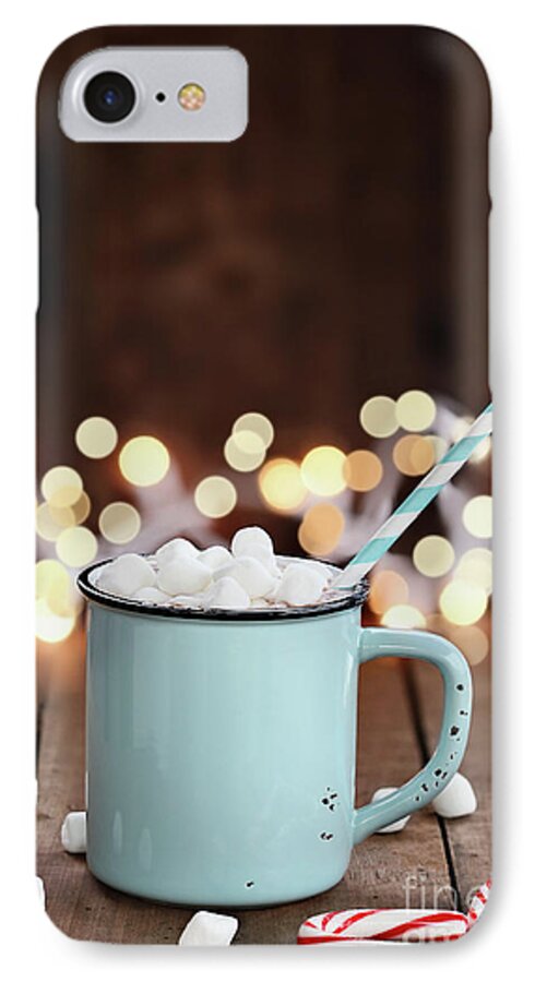 Hot Chocolate iPhone 7 Case featuring the photograph Hot Cocoa with Mini Marshmallows by Stephanie Frey