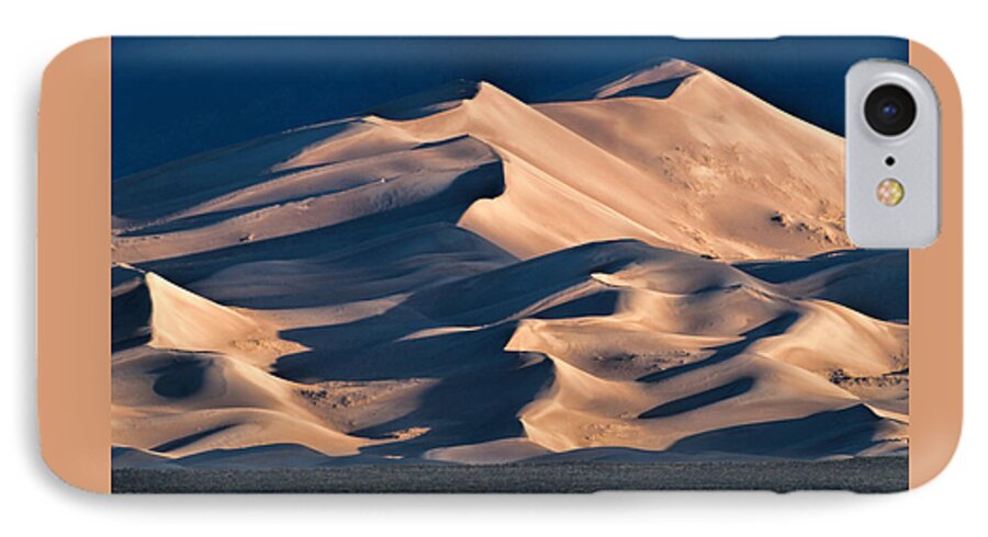 Sunrise iPhone 7 Case featuring the photograph Illuminated Sand Dunes by Alana Thrower