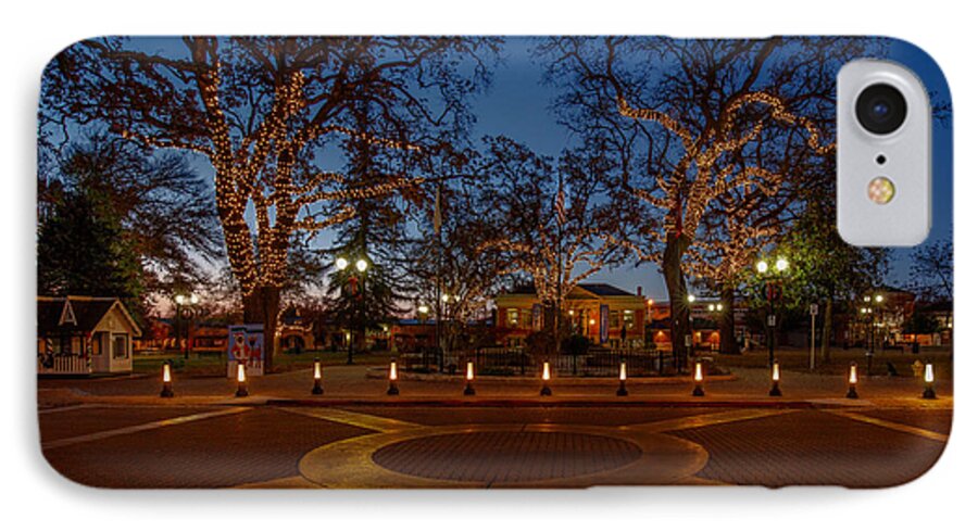 Paso Robles iPhone 7 Case featuring the photograph In the Center of Town at the Crack of Dawn by Tim Bryan