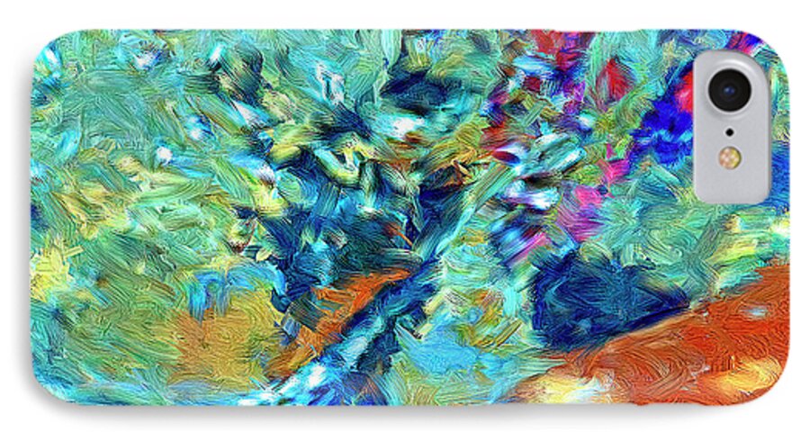 Abstract iPhone 7 Case featuring the painting Incursion by Dominic Piperata