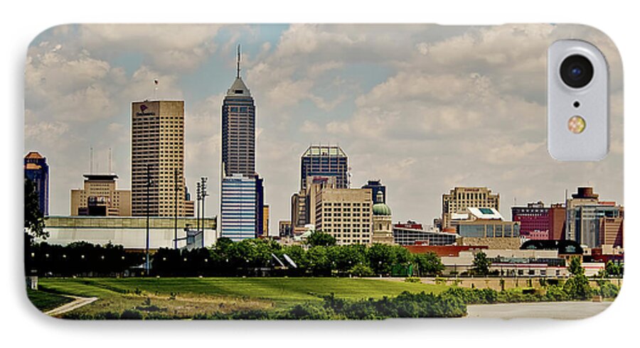 Indianapolis iPhone 7 Case featuring the photograph Indianapolis Skyline 25 by David Haskett II