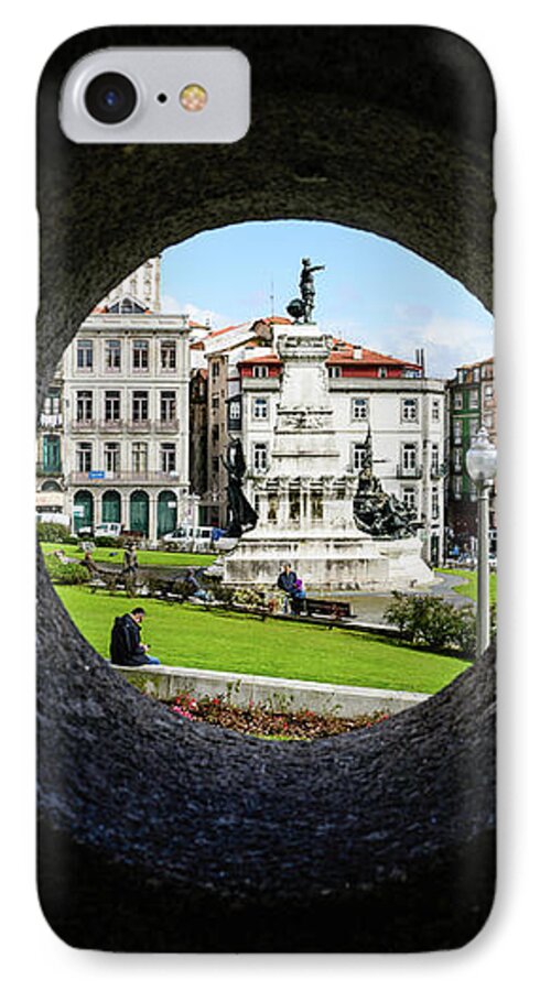 Porto iPhone 7 Case featuring the photograph Infante Dom Henrique Square by Marco Oliveira