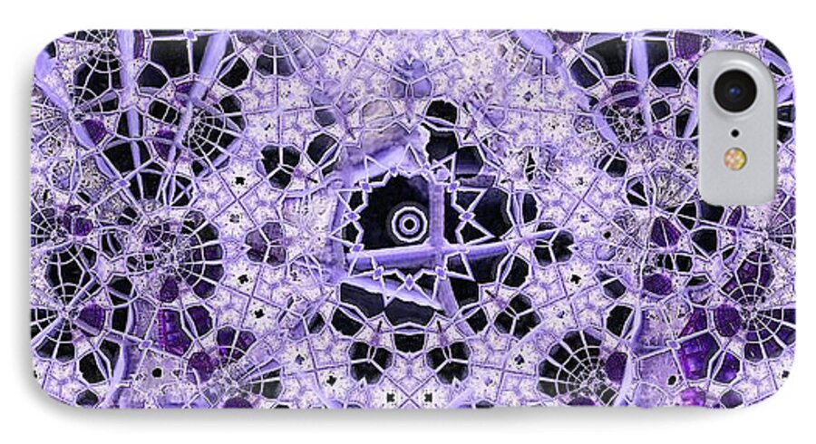 Abstract iPhone 7 Case featuring the digital art Interwoven by Ron Bissett