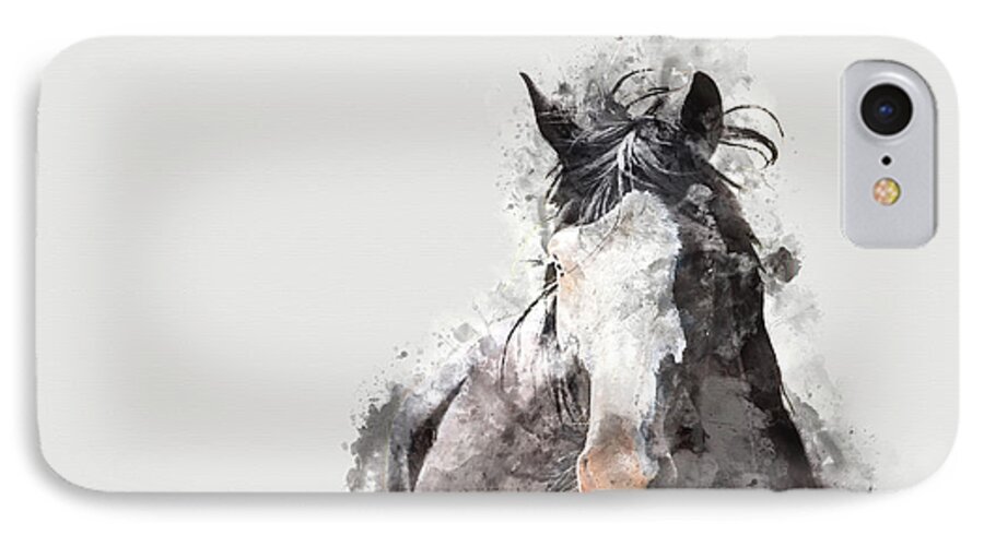Horse iPhone 7 Case featuring the digital art Introductions by Ryan Courson