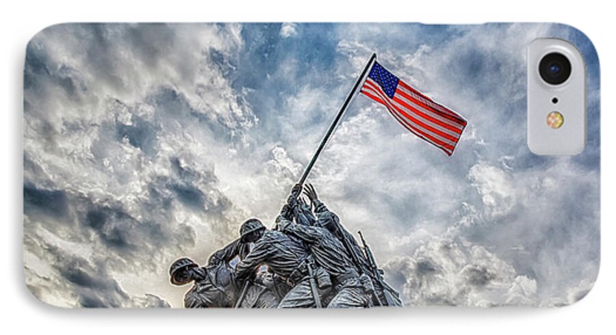 Marine Corps War Memorial iPhone 7 Case featuring the photograph Iwo Jima Memorial by Susan Candelario