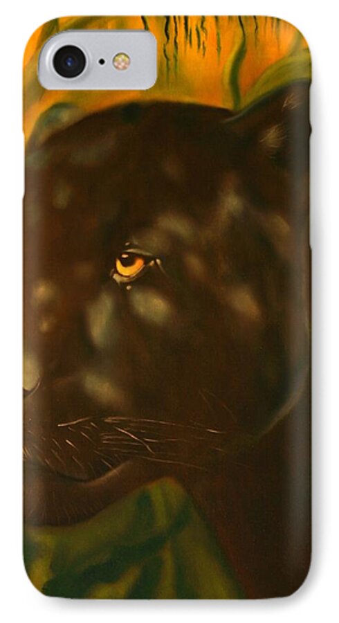Cat iPhone 7 Case featuring the painting Ix Och Khan by Roger Williamson