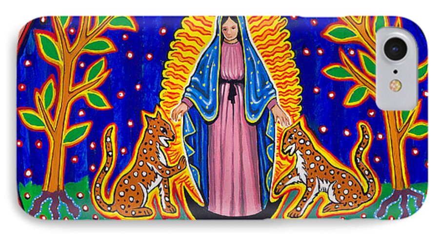 Guadalupe iPhone 7 Case featuring the painting Jaguar Ally by James RODERICK