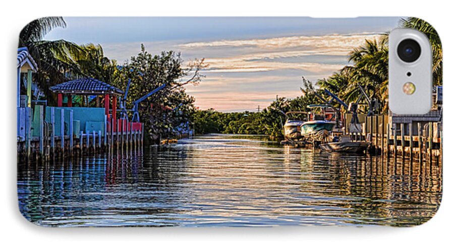 Key Largo iPhone 7 Case featuring the photograph Key Largo Canal by Chris Thaxter