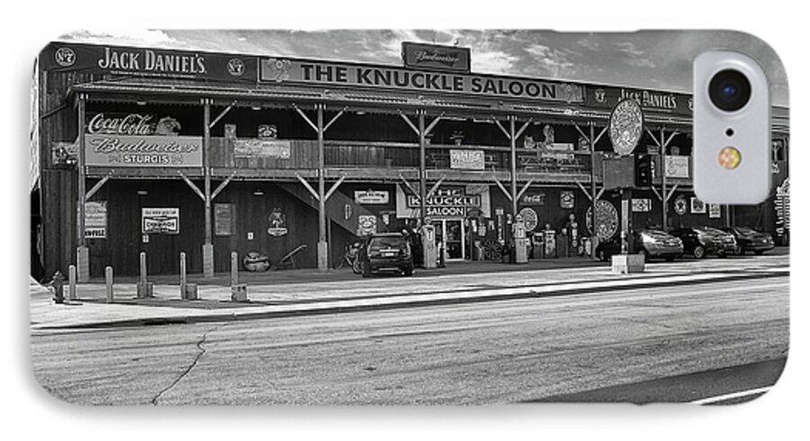 Knuckle Saloon iPhone 7 Case featuring the photograph Knuckle Saloon Sturgis by Richard Wiggins