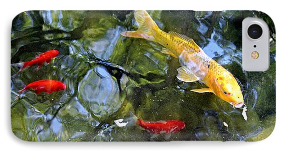 Koi iPhone 7 Case featuring the photograph Koi Pond 2 by Scott Parker