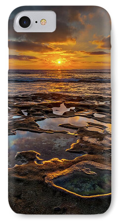 California iPhone 7 Case featuring the photograph La Jolla Tidepools by Peter Tellone