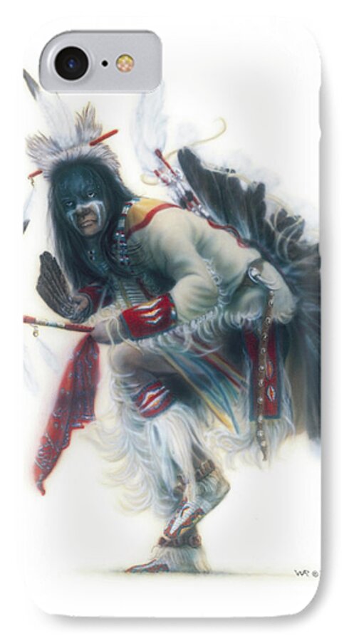  iPhone 7 Case featuring the painting Lakota Dancer by Wayne Pruse
