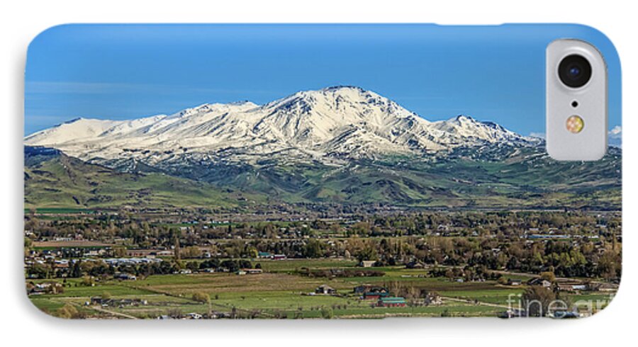 Snow iPhone 7 Case featuring the photograph Late Spring On Squaw Butte by Robert Bales