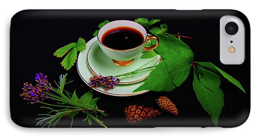 Cup iPhone 7 Case featuring the photograph Late Summer Coffee by Randi Grace Nilsberg