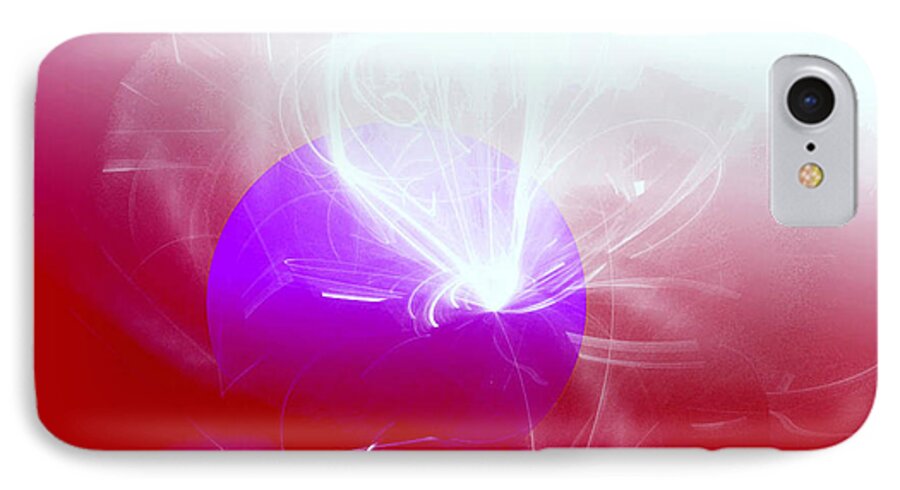 Spiritual Art iPhone 7 Case featuring the digital art Light Emerging by Ute Posegga-Rudel