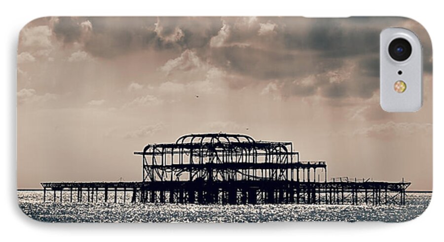 Brighton iPhone 7 Case featuring the photograph Light Shower by Jasna Buncic