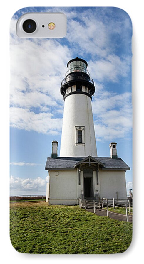 Yaquina Head Lighthouse iPhone 7 Case featuring the photograph Lighthouse View by Mary Jo Allen