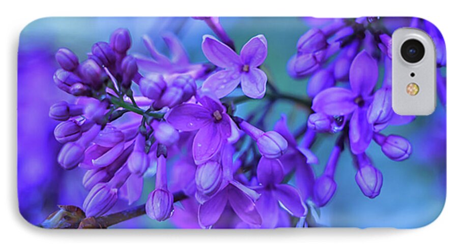 Lilacs iPhone 7 Case featuring the photograph Lilac Blues by Elizabeth Dow