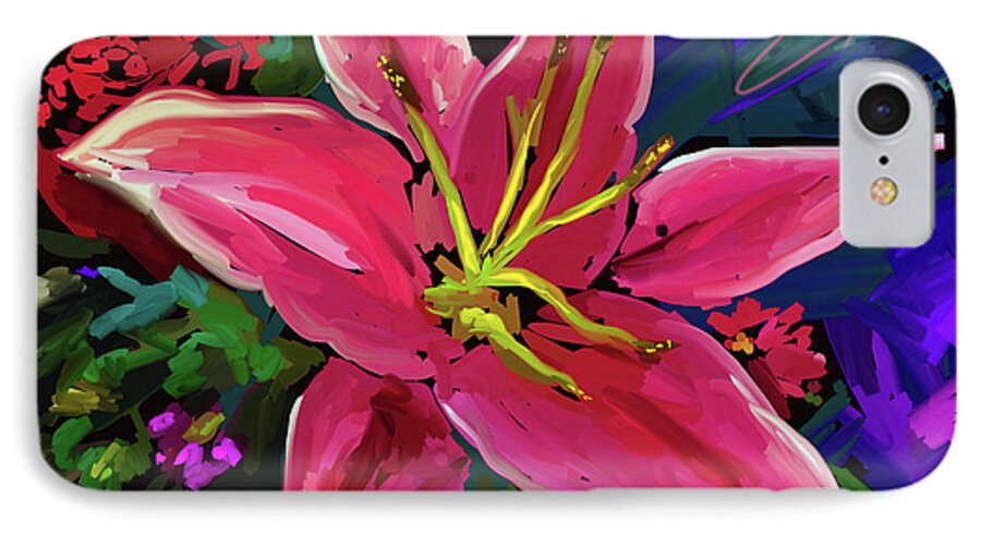 Lily iPhone 7 Case featuring the painting Lily by DC Langer