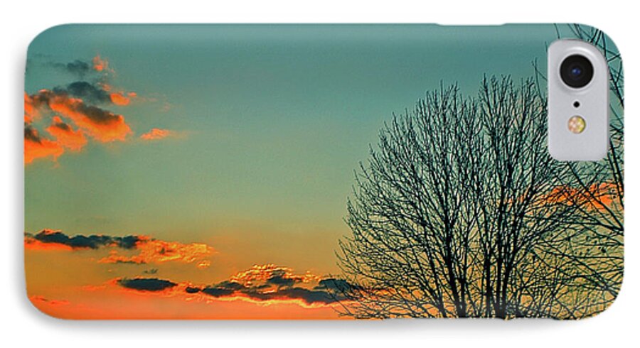 Sunset iPhone 7 Case featuring the photograph Linvilla Sunset by Sandy Moulder