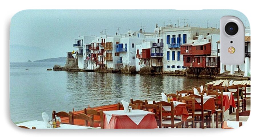 Mykonos iPhone 7 Case featuring the photograph Little Venice on Mykonos by Peter Mooyman