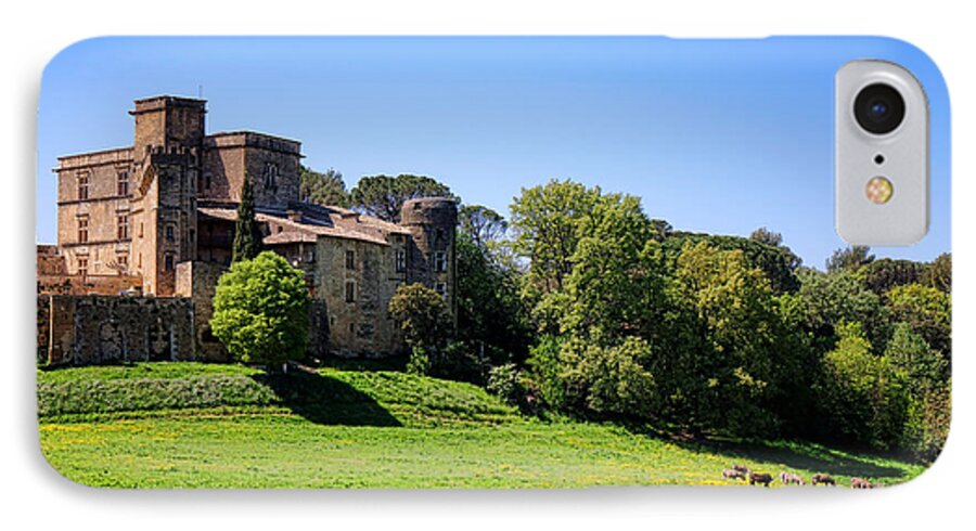 Lourmarin iPhone 7 Case featuring the photograph Lourmarin Castle by Olivier Le Queinec
