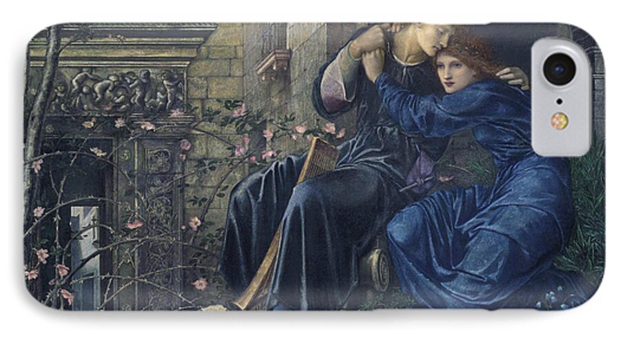 Burne-jones iPhone 7 Case featuring the painting Love Among the Ruins by Edward Burne-Jones