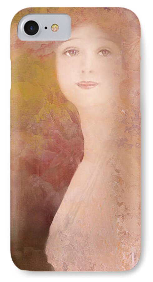 Woman iPhone 7 Case featuring the digital art Love calls by Jeff Burgess