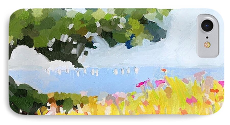 Gloucester iPhone 7 Case featuring the painting Lover's Lane, Rockport, MA by Melissa Abbott