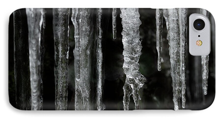 Icicles iPhone 7 Case featuring the photograph March Icicles by Mike Eingle