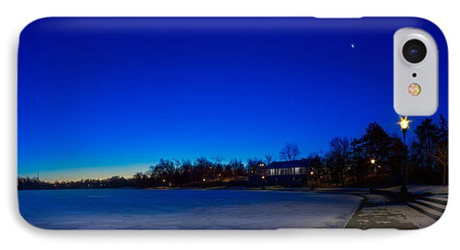 Buffalo iPhone 7 Case featuring the photograph Marcy Casino Winter Twilight by Chris Bordeleau