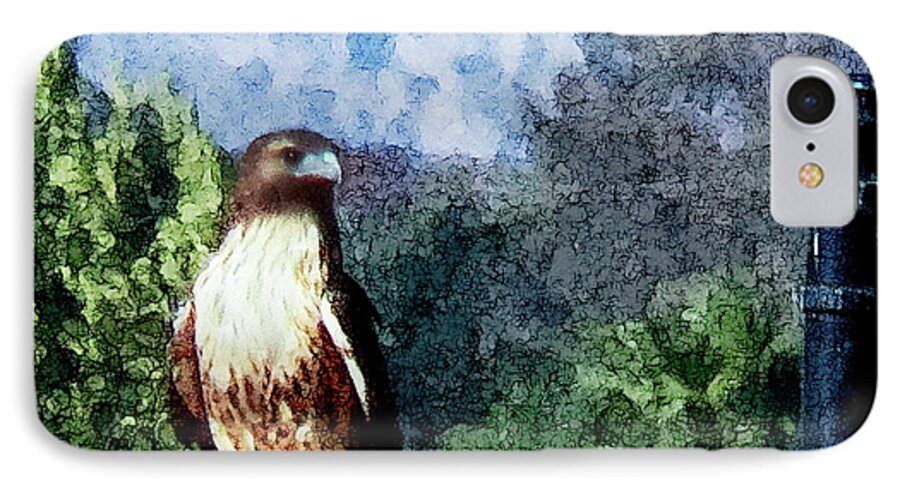 Falcon iPhone 7 Case featuring the photograph Menifee Falcon by Rhonda Strickland