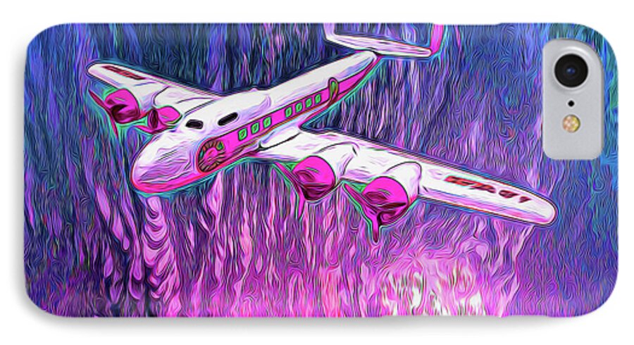 40' Plane iPhone 7 Case featuring the digital art Mental Get A Way by Michael Cleere