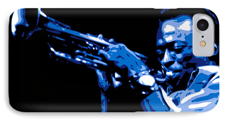 Miles Davis iPhone 7 Case featuring the digital art Miles Davis by DB Artist