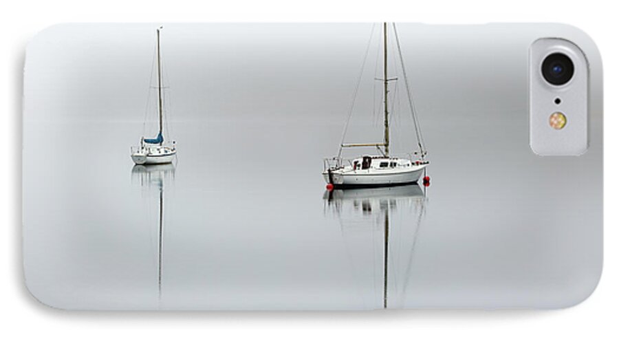 Boats iPhone 7 Case featuring the photograph Misty Boats by Grant Glendinning
